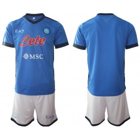Koszulka SSC SSC NAPOLI Dziecięcy Domowe Stroje Piłkarskie 2021/22 Krótki Rękaw